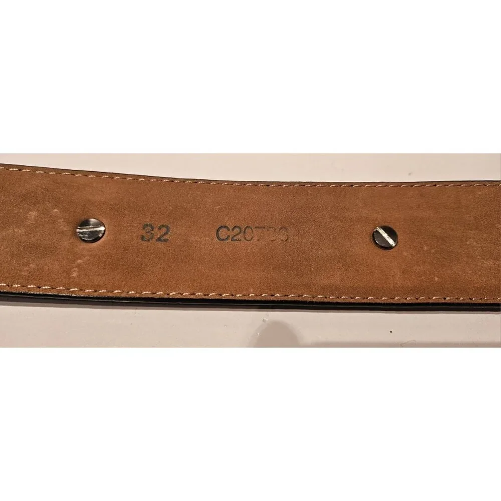 Justin Boots C20783 Black Rhinestone Leather Belt Women's Size 32 Never Used - Picture 5 of 7